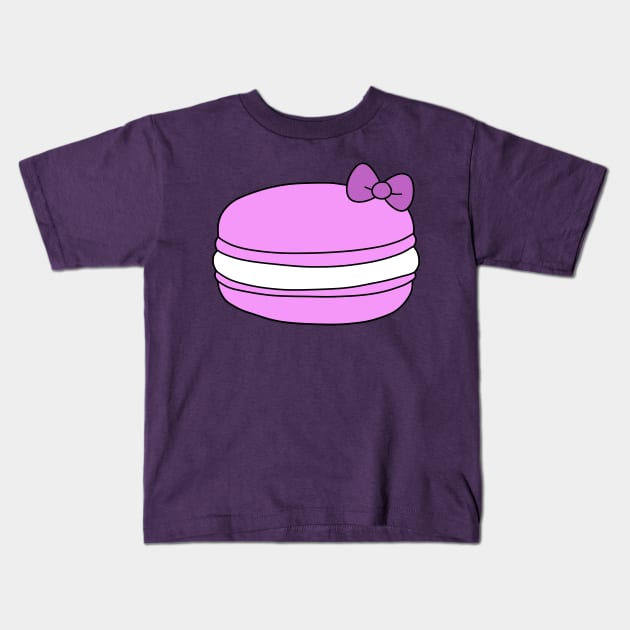 Purple Macaroon Kids T-Shirt by saradaboru